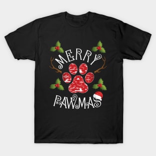 Merry Pawmas Christmas T-Shirt